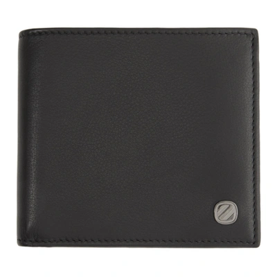 Shop Ermenegildo Zegna Black Smooth 8cc Billfold Wallet In Ner Black