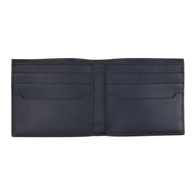 Shop Brioni Black & Navy Classic Wallet In 1040 Black/