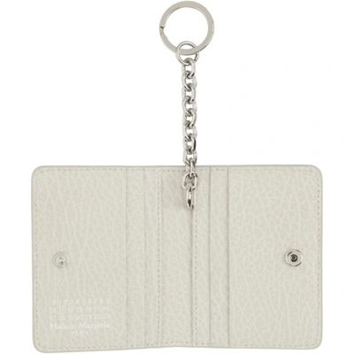 Shop Maison Margiela Off-white Keyring Card Holder In T2003 Greig