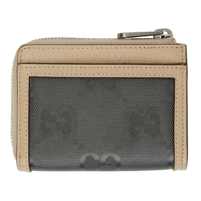 Shop Gucci Grey Off The Grid Mini Gg Zip-around Wallet In 1263 Grap.grey/new P