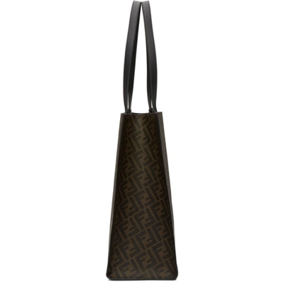 Shop Fendi Brown 'forever ' East/west 197 Tote In F199b Blkto