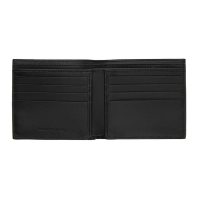 Shop Alexander Mcqueen Black Logo Bifold Wallet In 1000 Black