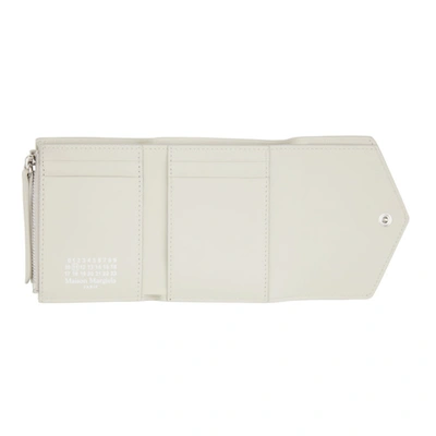 Shop Maison Margiela Off-white Envelope Wallet In T2003 Greige