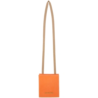 Shop Jacquemus Orange 'le Gadjo' Wallet