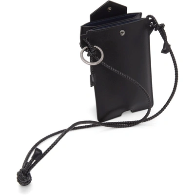 Shop Givenchy Black Leather Antigona Phone Pouch In 006 Black/n