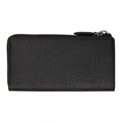 Shop Ermenegildo Zegna Black Stuoia Phone Wallet In Ner Black