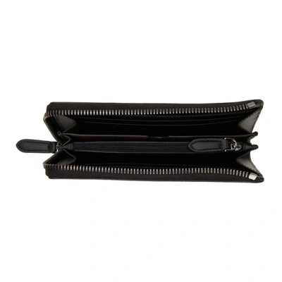 Shop Ermenegildo Zegna Black Stuoia Phone Wallet In Ner Black