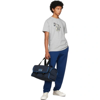 Shop Ps By Paul Smith Navy Crinkled Duffle Bag In 47 Navy