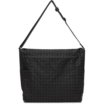Shop Bao Bao Issey Miyake Black Matte Curve Messenger Bag In 16-matte Black