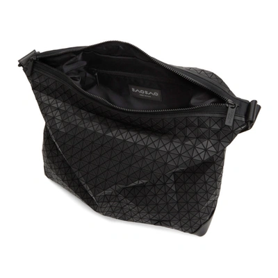 Shop Bao Bao Issey Miyake Black Matte Curve Messenger Bag In 16-matte Black