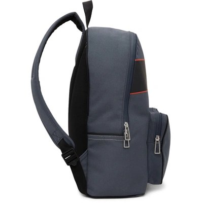 Shop Ps By Paul Smith Navy Happy Logo Backpack In 47 Navy