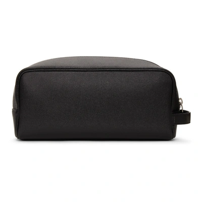 Shop Saint Laurent Black Grain De Poudre Grooming Pouch In 1000 Black