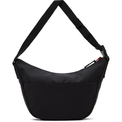Shop Balenciaga Black Space Sling Bag In 1000 Black