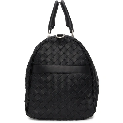 Shop Bottega Veneta Black Classic Hidrology Duffle Bag In 8803 Black Silver.