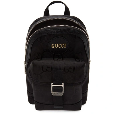 Shop Gucci Black Off The Grid Messenger Bag In 1000 Blk/blk/blk/blk
