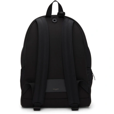 Shop Saint Laurent Black Nylon City Backpack In 1000 Black