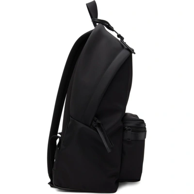 Shop Saint Laurent Black Nylon City Backpack In 1000 Black