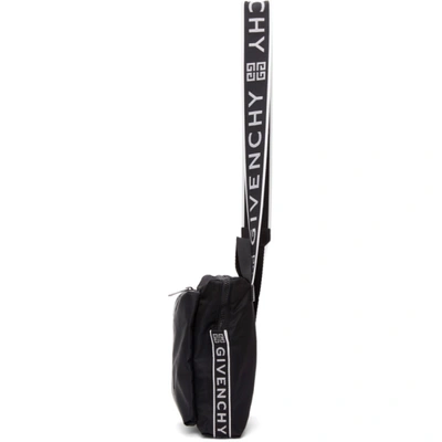 Shop Givenchy Black Light 3-sling Backpack In 004 Black/w