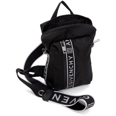 Shop Givenchy Black Light 3-sling Backpack In 004 Black/w