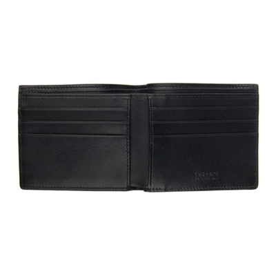 Shop Versace Black All Over Medusa Stud Bifold Wallet In 1b00v Black
