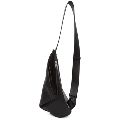 Shop Loewe Black Anton Sling Messenger Bag In 1100 Black