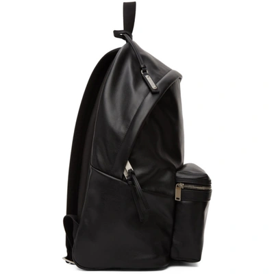 Shop Saint Laurent Black City Backpack In 1000 Black