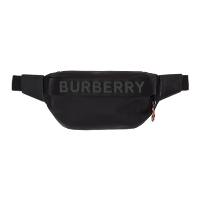 Shop Burberry Black Sonny Logo Bumbag Pouch