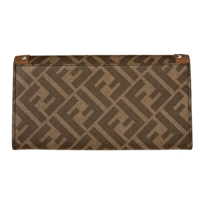 Shop Fendi Brown & Tan 'forever ' Wallet In F18at - Mog