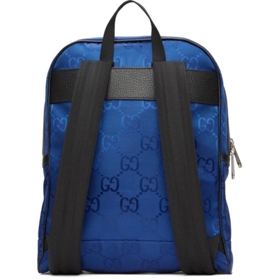 Shop Gucci Blue Off The Grid Backpack In 4267 Ori.bl