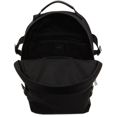Shop Saint Laurent Black Nylon City Trekking Backpack In 1000 Black