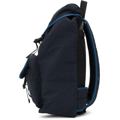 Shop Ps By Paul Smith Navy Nylon Backpack In 47 Navy