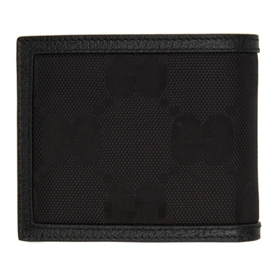 Shop Gucci Black Off The Grid Gg Bifold Wallet In 1000 Black/