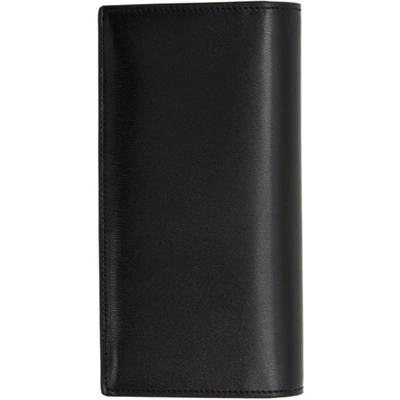 Shop Saint Laurent Black Tiny Monogram Continental Wallet In 1000 Black
