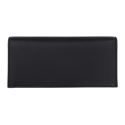 Shop Loewe Black Long Horizontal Wallet In 1100 Black