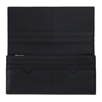Shop Loewe Black Long Horizontal Wallet In 1100 Black