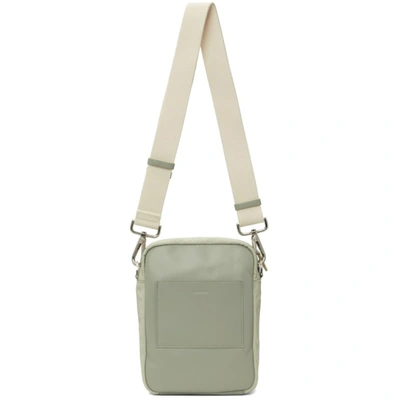 Shop Jil Sander Green Pocket Messenger Bag In 051 Pastel Green