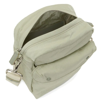 Shop Jil Sander Green Pocket Messenger Bag In 051 Pastel Green