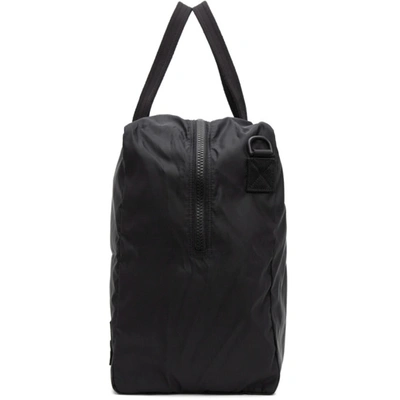 Shop Alexander Mcqueen Black Tag Zipped Duffle Bag In 1073 Black/black Off
