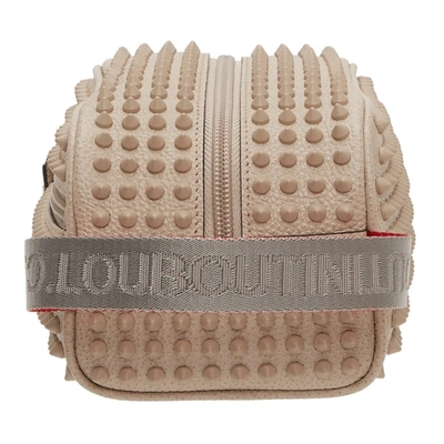 Shop Christian Louboutin Beige Blaster Bag In I447 Grey