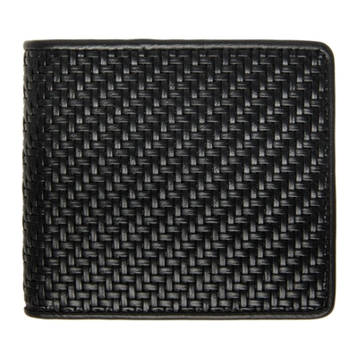 Shop Ermenegildo Zegna Black Pelletessuta Bifold Wallet In Ner Black