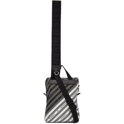 Shop Givenchy Black & White Light 3-sling Backpack In 004 Black/w
