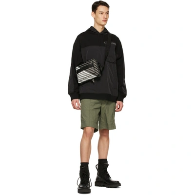 Shop Givenchy Black & White Light 3-sling Backpack In 004 Black/w
