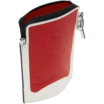 Shop Christian Louboutin White & Red Loubilab Bag In J594 Loubi/