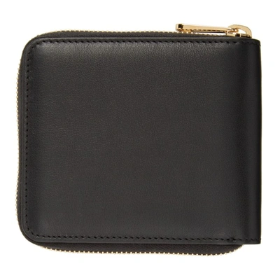 Shop Gucci Black & Off-white Gg Coin Wallet In 1089 Black/mystic Wh