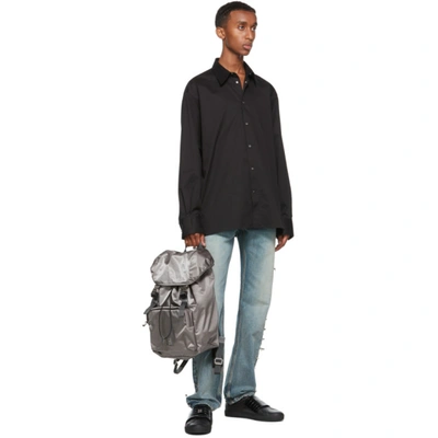 Shop Givenchy Grey 4g Light Backpack In 030-medium Grey