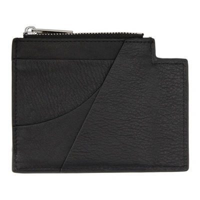 Shop Heliot Emil Black Leather Wallet In Blackblk01