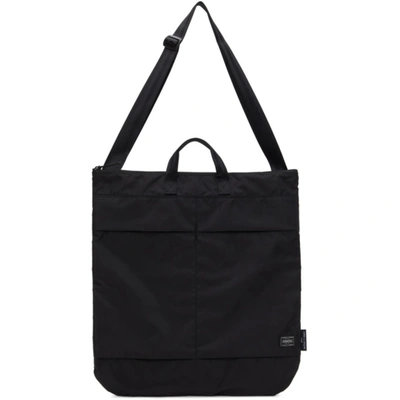 Shop Comme Des Garçons Homme Deux Black Porter Edition Nylon Tote In 1 Black