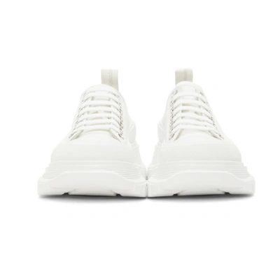 Shop Alexander Mcqueen White Tread Slick Low Sneakers In 9000 White