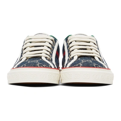 Shop Gucci Blue Tennis 1977 Sneakers In 4463 Blutea