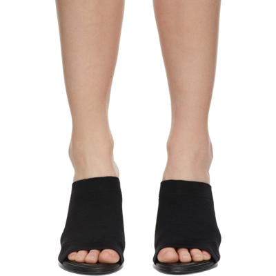 Shop Balenciaga Black Stretch Heeled Sandals In 1000 Black